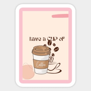 coffee tshirt Sticker